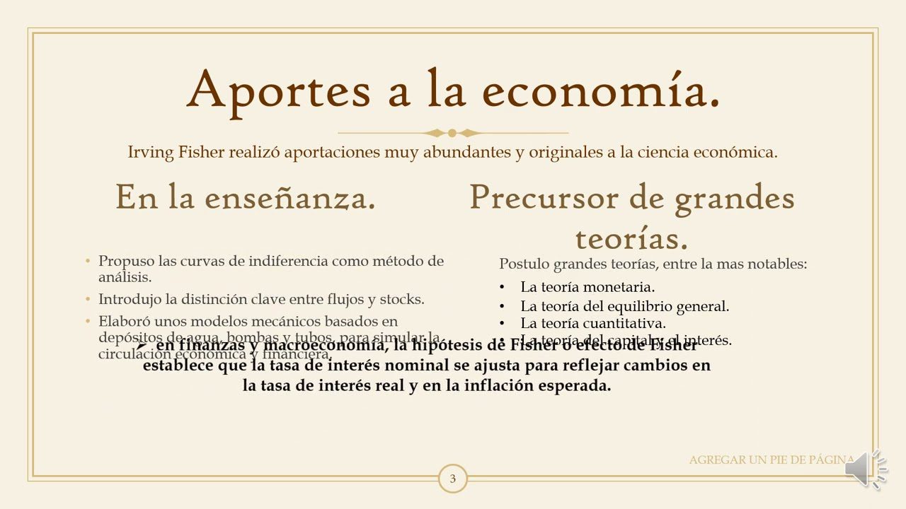 Las-aportaciones-de-Irving-Fisher-a-la-teoria-monetaria | Realidad Económica Las aportaciones de Irving Fisher a la teoría monetaria