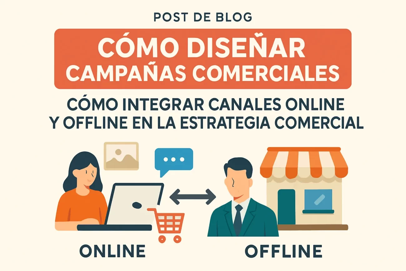 cómo diseñar campañas comerciales Cómo integrar canales online y offline en la estrategia comercial