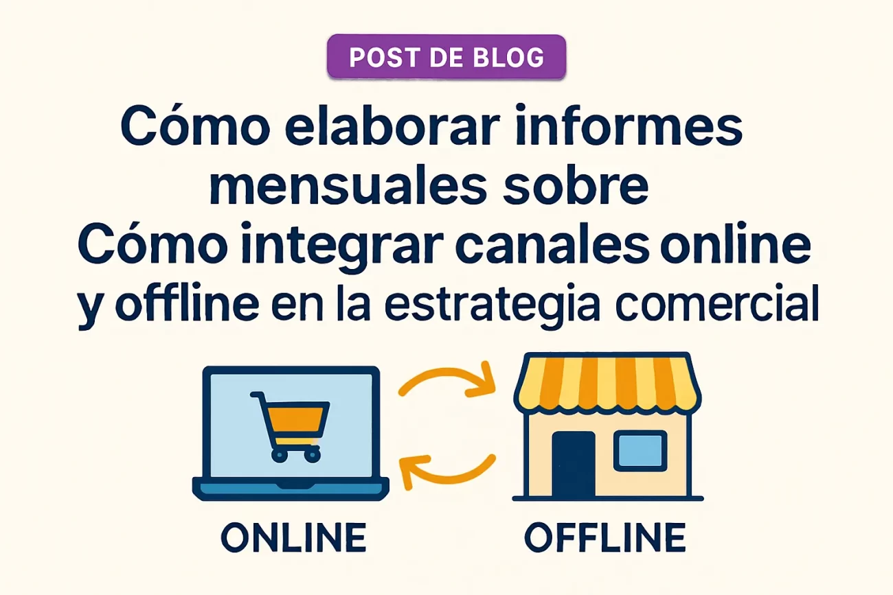 cómo elaborar informes mensuales sobre Cómo integrar canales online y offline en la estrategia comercial