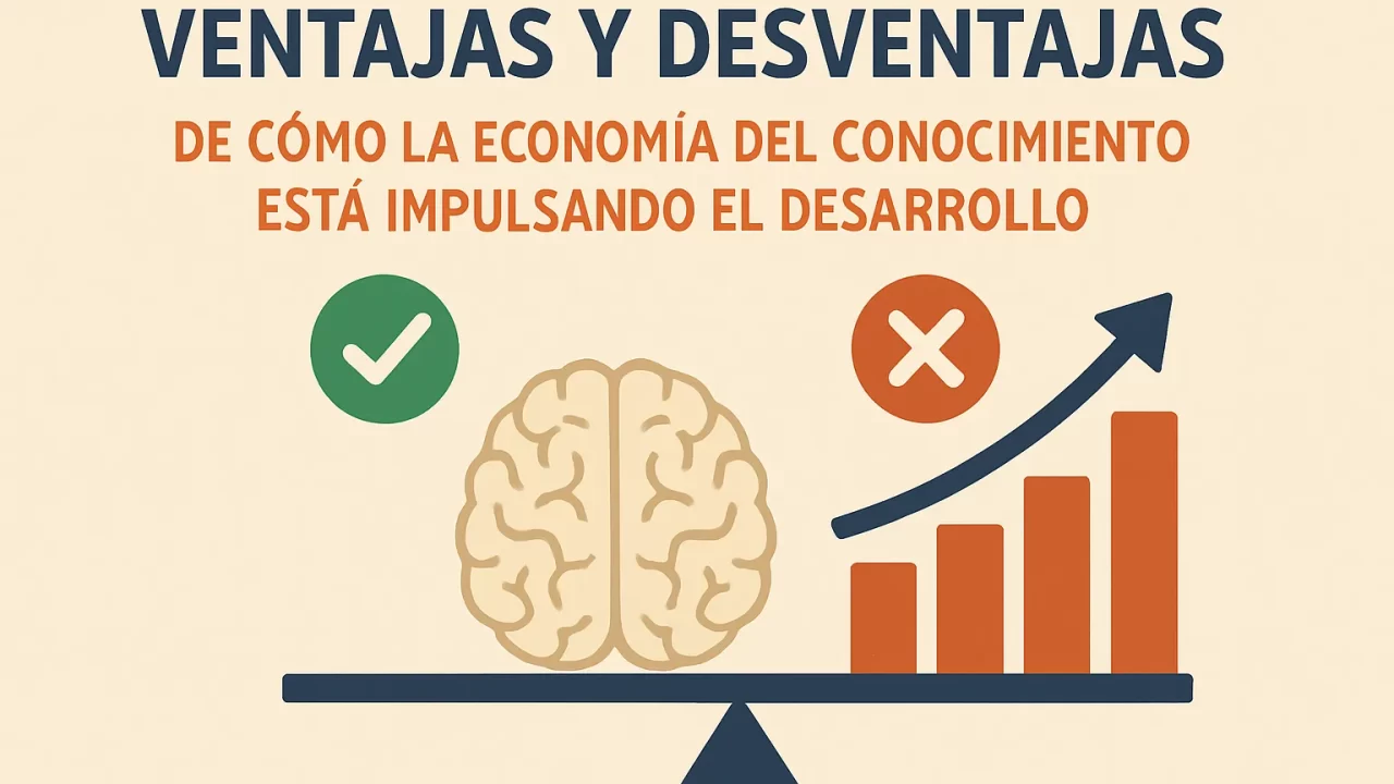 Ventajas y desventajas de cómo la economía del conocimiento está impulsando el desarrollo