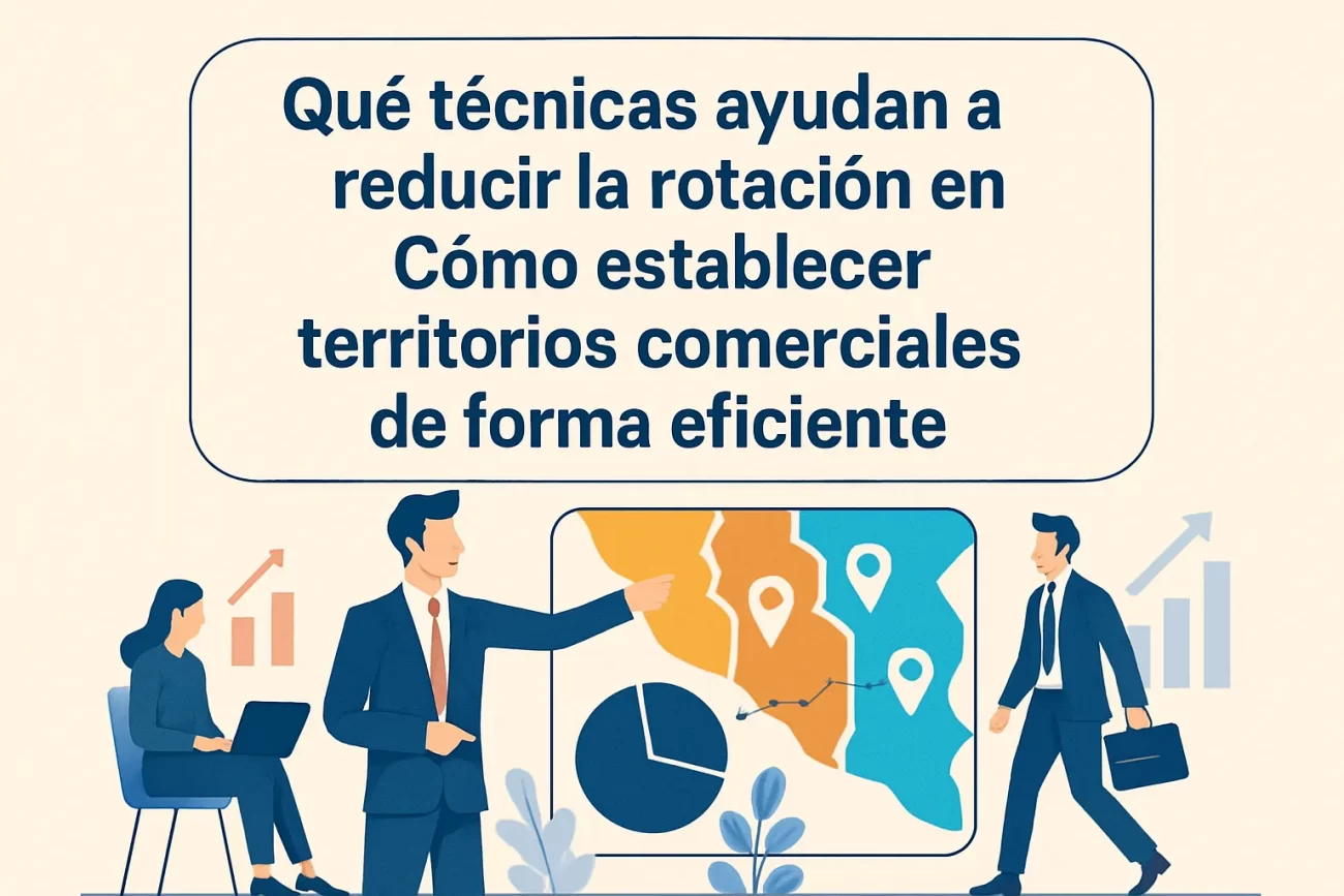 qué técnicas ayudan a reducir la rotación en Cómo establecer territorios comerciales de forma eficiente