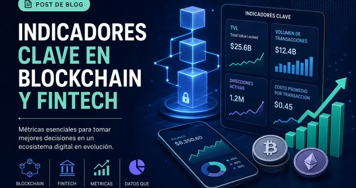 Indicadores clave en Blockchain y fintech: 12 métricas esenciales