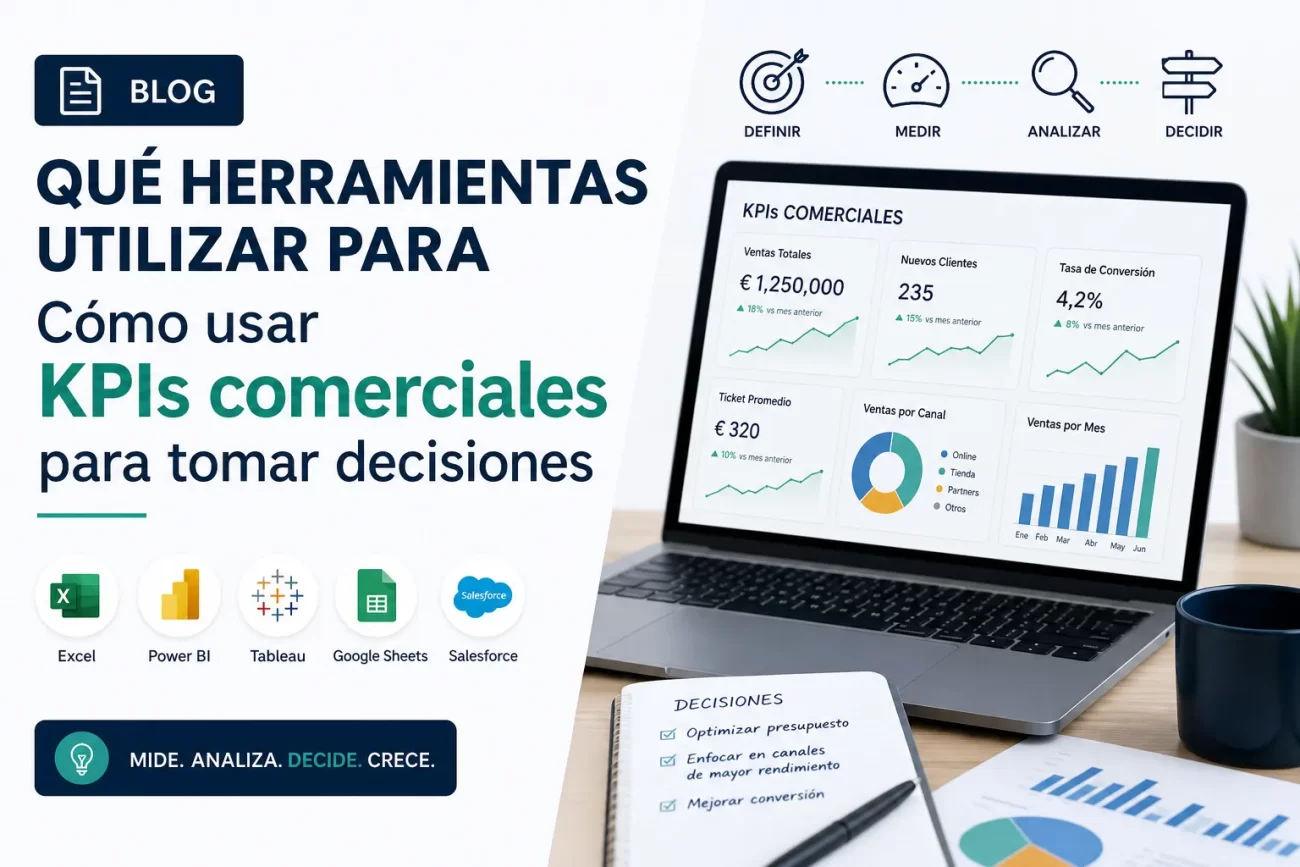 qué herramientas utilizar para Cómo usar KPIs comerciales para tomar decisiones
