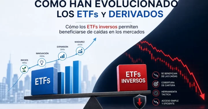 Evolución de ETFs y derivados: cómo los ETFs inversos permiten beneficiarse de caídas en los mercados