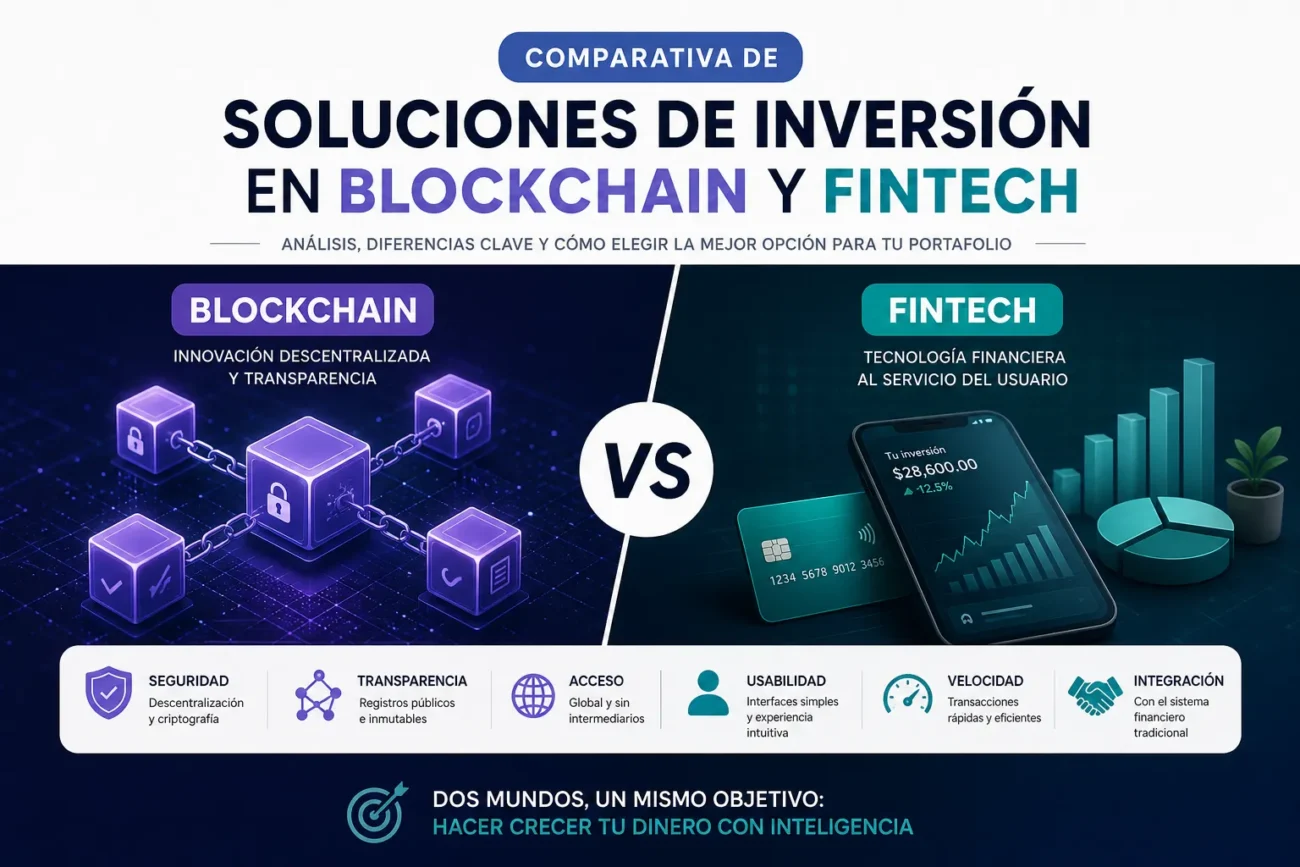 comparativa-de-soluciones-de-inversion-en-Blockchain-y-fintech | Realidad Económica comparativa de soluciones de inversión en Blockchain y fintech