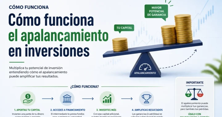 Cómo funciona el apalancamiento en inversiones: guía, ejemplos y riesgos